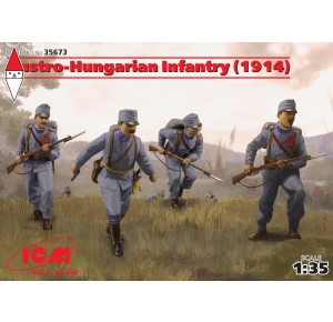 , , , ICM 1/35 AUSTRO-HUNGARIAN INFANTRY (1914) (4 FIGURES)