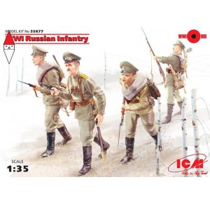 , , , ICM 1/35 WWI RUSSIAN INFANTRY (4 FIGURES)