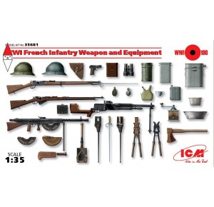 , , , ICM 1/35 WWI FRENCH INFANTRY WEAPON AND EQUIPMENT