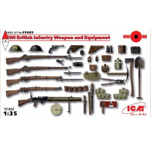 , , , ICM 1/35 WWI BRITISH INFANTRY WEAPON AND EQUIPMENT