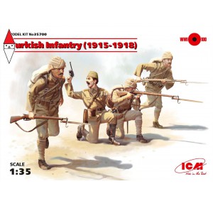 , , , ICM 1/35 TURKICH INFANTRY (1915-1918) (4 FIGURES) (NEW MOLDS)