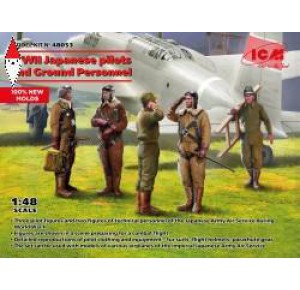 , , , ICM 1/48 JAPANESE PILOTS AND GROUND PERSONNEL WWII (NEW MOLDS)