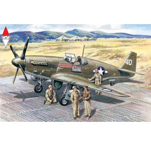 , , , ICM 1/48 MUSTANG P-51B WITH USAAF PILOTS AND GROUND PERSONNEL