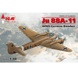 , , , ICM 1/48 JU 88A-11 WWII GERMAN BOMBER
