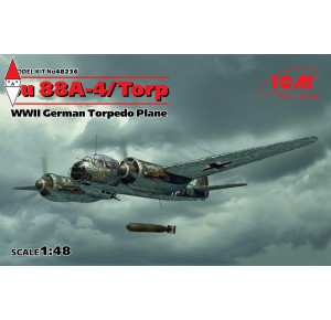 , , , ICM 1/48 JU 88A-4 TORP/A-17 WWII GERMAN TORPEDO PLANE