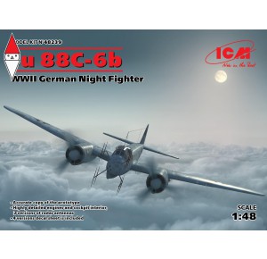 , , , ICM 1/48 JU 88C-6B WWII GERMAN NIGHT FIGHTER