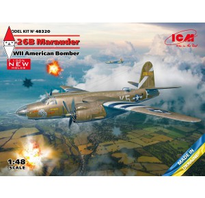 , , , ICM 1/48 B-26B MARAUDER WWII AMERICAN BOMBER (NEW MOLDS)