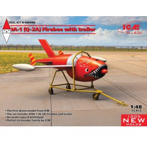 , , , ICM 1/48 KDA-1 (Q-2A) FIREBEE WITH TRAILER (1 AIRPLANE AND TRAILER)