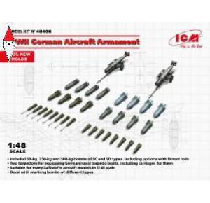 , , , ICM 1/48 WWII GERMAN AIRCRAFT ARMAMENT (NEW MOLDS)