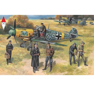 , , , ICM 1/48 BF 109F-2 WITH GERMAN PILOTS AND GROUND PERSONNEL