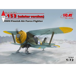 , , , ICM 1/72 I-153 WWII FINNISH AIR FORCE FIGHTER (WINTER VERSION)