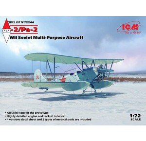 , , , ICM 1/72 U-2/PO-2 WWII SOVIET MULTI-PURPOSE AIRCRAFT