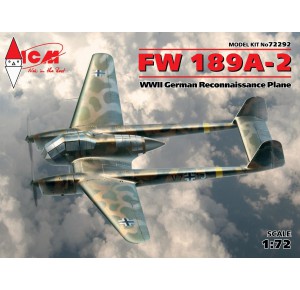 , , , ICM 1/72 FW 189A-2 WWII GERMAN RECONNAISSANCE PLANE
