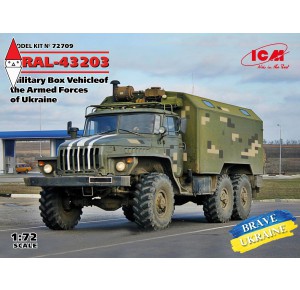 , , , ICM 1/72 URAL-43203 MILITARY BOX VEHICLE OF THE ARMED FORCES OF UKRAINE