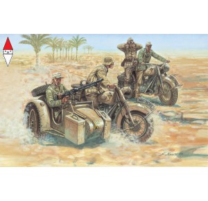 , , , ITALERI 1/72 WWII GERMAN MOTORCYCLES