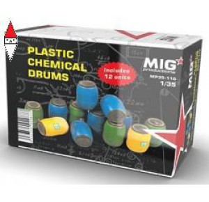 , , , MIG 1/35 PLASTIC CHEMICAL DRUMS