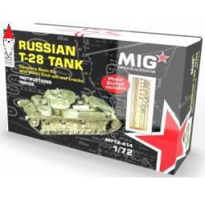 , , , MIG 1/72 RUSSIAN T-28 TANK