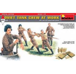 , , , MINI ART 1/35 SOVIET TANK CREW AT WORK. SPECIAL EDITION