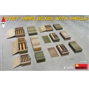 , , , MINI ART 1/35 SOVIET AMMO BOXES W/SHELLS