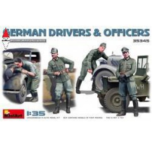 , , , MINI ART 1/35 GERMAN DRIVERS  AND  OFFICERS