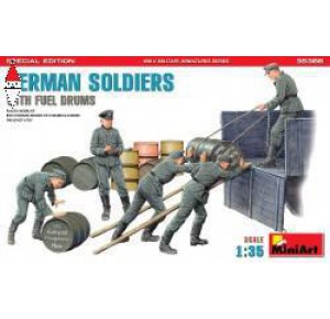 , , , MINI ART 1/35 GERMAN SOLDIERS WITH FUEL DRUMS. SPECIAL EDITION