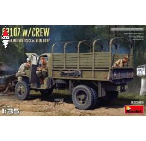 , , , MINI ART 1/35 G7107 WITH CREW 1.5T 4X4 MILITARY TRUCK WITH METAL BODY