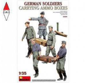 , , , MINI ART 1/35 GERMAN SOLDIERS CARRYING AMMO BOXES
