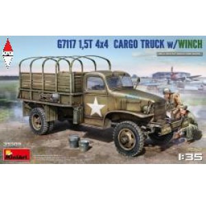 , , , MINI ART 1/35 G7117 1,5T 4X4 CARGO TRUCK WITH WINCH