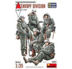 , , , MINI ART 1/35 TOTENKOOPF DIVISION. KHARKIV 1943. RESIN HEADS