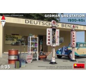 , , , MINI ART 1/35 GERMAN GAS STATION 1930-40S