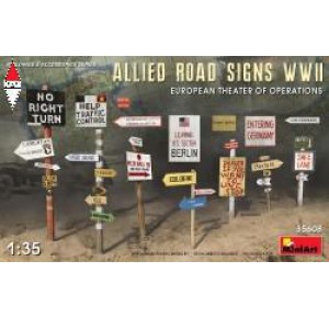 , , , MINI ART 1/35 ALLIED ROAD SIGNS WWII EUROPE