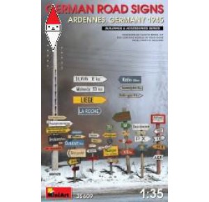 , , , MINI ART 1/35 GERMAN ROAD SIGNS (ARDENNES, GERMANY 1945)