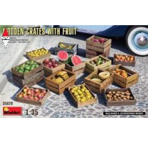 , , , MINI ART 1/35 WOODEN CRATES WITH FRUIT