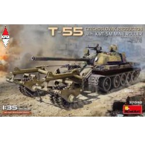 , , , MINI ART 1/35 T-55 CZECHOSLOVAK PRODUCTION WITH KMT-5M MINE ROLLER