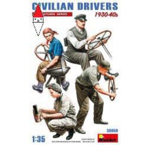 , , , MINI ART 1/35 CIVILIAN DRIVERS 1930-40S