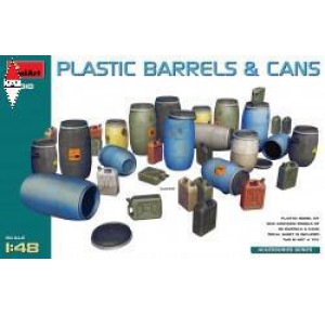 , , , MINI ART 1/48 PLASTIC BARRELS  AND CANS