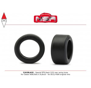 , , , NSR SPECIAL RTR 3/32 REAR FOR CLASSIC NSR/SLOT.IT 19.8X10 RACING TYRES RED