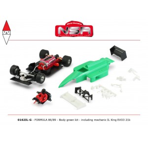 , , , NSR FORMULA NSR 86/89 BODY GREEN KIT: INCLUDING MECHANIC IL KING EVO3 21K