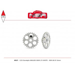 , , , NSR 3/32 EXTRALIGHT ANGLEW GEAR 27T WHITE NSR AW DIA. 16MM