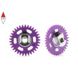 , , , NSR 3/32 ANGLEW SOFT PLASTIC GEAR 33T MAGENTA D.16MM