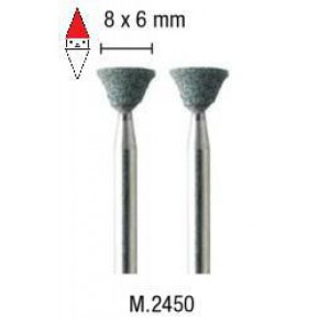 , , , PG MINI 2 MOLE CARBURO DI SILICIO CONICA ROVESCIATA 8X6MM