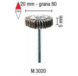 , , , PG MINI RUOTA LAMELLARE ABRASIVA 20X05MM GRANA 80