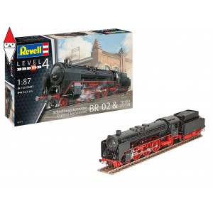 , , , REVELL 1/87 EXPRESS LOCOMOTIVE BR 02 AND TENDER 2 2 T30