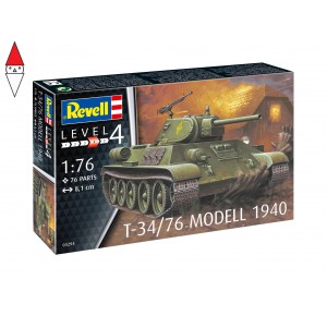 , , , REVELL 1/76 T-34/76 MODELL 1940