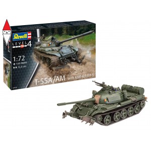 , , , REVELL 1/72 T-55A/AM WITH KMT-6/EMT-5