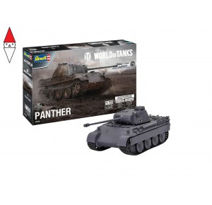 , , , REVELL 1/72 WORLD OF TANKS PANTHER AUSF.D (EASY-CLICK SYSTEM)