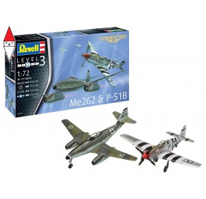 , , , REVELL 1/72 ME262 AND P-51B - COMBAT SET