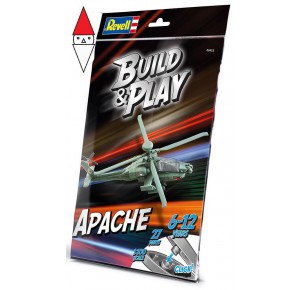, , , REVELL 1/100 BUILD AND PLAY AH-64 APACHE