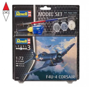, , , REVELL 1/72 MODEL SET F4U-4 CORSAIR
