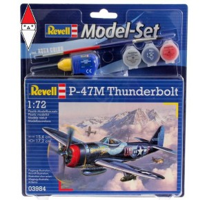 , , , REVELL 1/72 MODEL SET P-47 M THUNDERBOLT